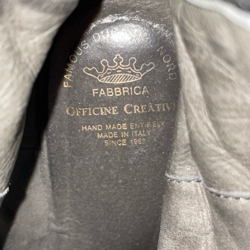 OFFICINE CREATIVE Black Patent Ankle Boots EU 37 Made in Italy - Picture 9 of 16